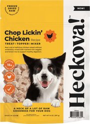 Heckova! Chop Lickin' Chicken Raw Freeze-Dried Dog Treats, 14-oz bag