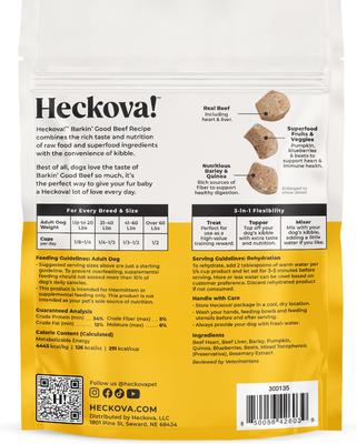Show full view: Heckova! Barkin' Good Beef Raw Freeze-Dried Dog Treats, 4-oz bag slide 4 of 11