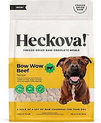 Heckova! Bow Wow Cow Beef Complete Meal Raw Freeze-Dried Dog Food, 8-oz bag