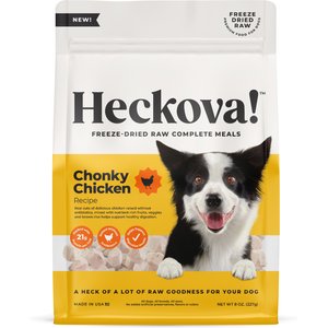 Heckova! Chonky Chicken Complete Meal Raw Freeze-Dried Dog Food, 8-oz bag