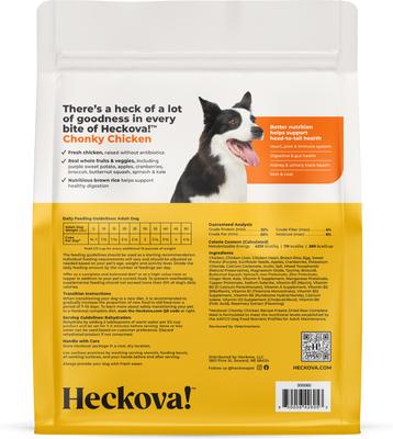 Show full view: Heckova! Chonky Chicken Complete Meal Raw Freeze-Dried Dog Food, 20-oz bag slide 4 of 11