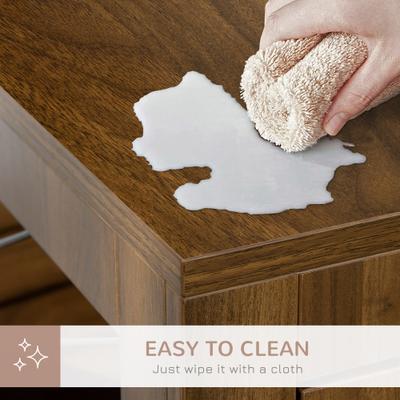 Show full view: PawHut Furniture Style Dog Crate End Table with Soft Cushion, Walnut, 33.5 x 22.75 x 27.5-in slide 6 of 9