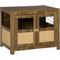 Show in main carousel: PawHut Furniture Style Dog Crate End Table with Soft Cushion, Walnut, 33.5 x 22.75 x 27.5-in slide 1 of 9