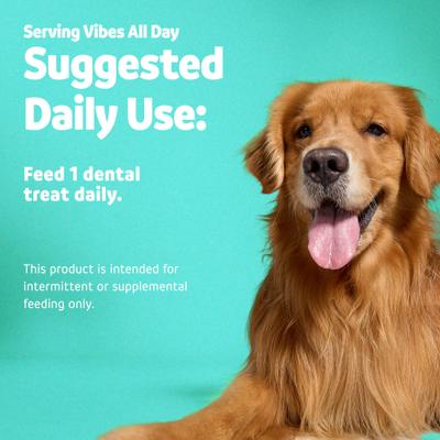 Show full view: Vibeful Large Daily Dental Chews for Dogs, Cinnamon Flavor, 7 count slide 7 of 10