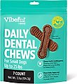Vibeful Small Daily Dental Chews for Dogs, Chicken Flavor, 7 count