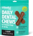 Vibeful Medium Daily Dental Chews for Dogs, Chicken Flavor, 7 count