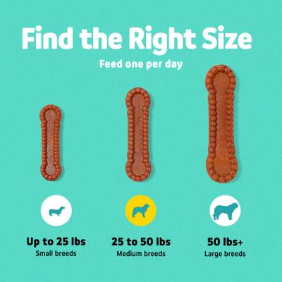Show full view: Vibeful Medium Daily Dental Chews for Dogs, Cinnamon Flavor, 7 count slide 6 of 10