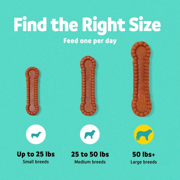 Show full view: Vibeful Large Daily Dental Chews for Dogs, Cinnamon Flavor, 7 count slide 5 of 9