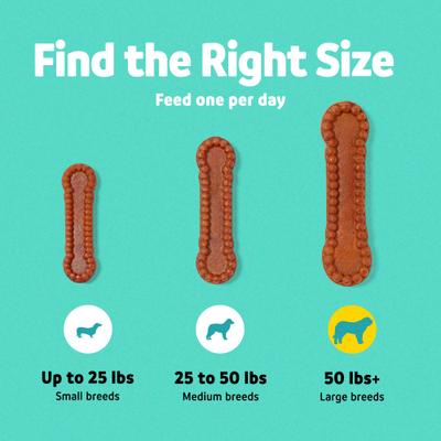 Show full view: Vibeful Large Daily Dental Chews for Dogs, Cinnamon Flavor, 7 count slide 6 of 10