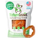 Nature Gnaws USA Turkey Rings Natural Dog Chew Treats, 8-oz bag
