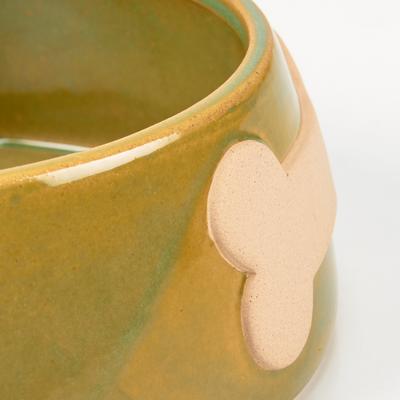 Show full view: Primitives By Kathy Bone Ceramic Dog Bowl, Green, 4-cup slide 4 of 4