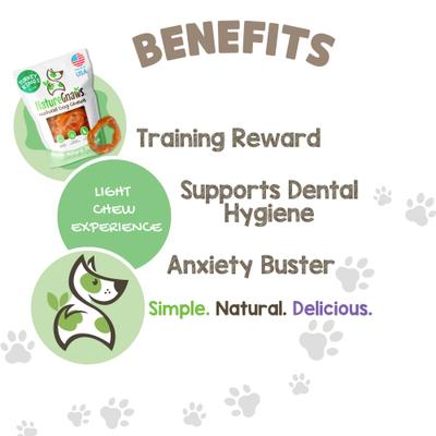 Show full view: Nature Gnaws USA Turkey Rings Natural Dog Chew Treats, 8-oz bag slide 5 of 9