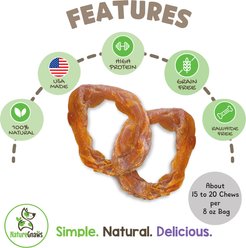 Nature Gnaws USA Turkey Rings Natural Dog Chew Treats, 8-oz bag slide 2 of 7