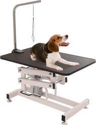 Cesicia Z-Lift Adjustable Height Dog Grooming Table, Black, 21 to 36-in