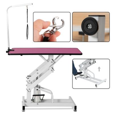 Show full view: Cesicia Z-Lift Adjustable Height Dog Grooming Table, Pink, 21 to 36-in slide 3 of 8