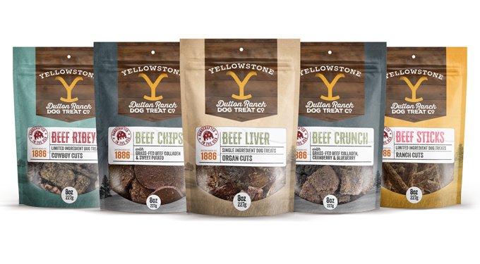 Yellowstone Dutton Ranch Dog Treat Co. Beef Chips Crunchy Dog Treats