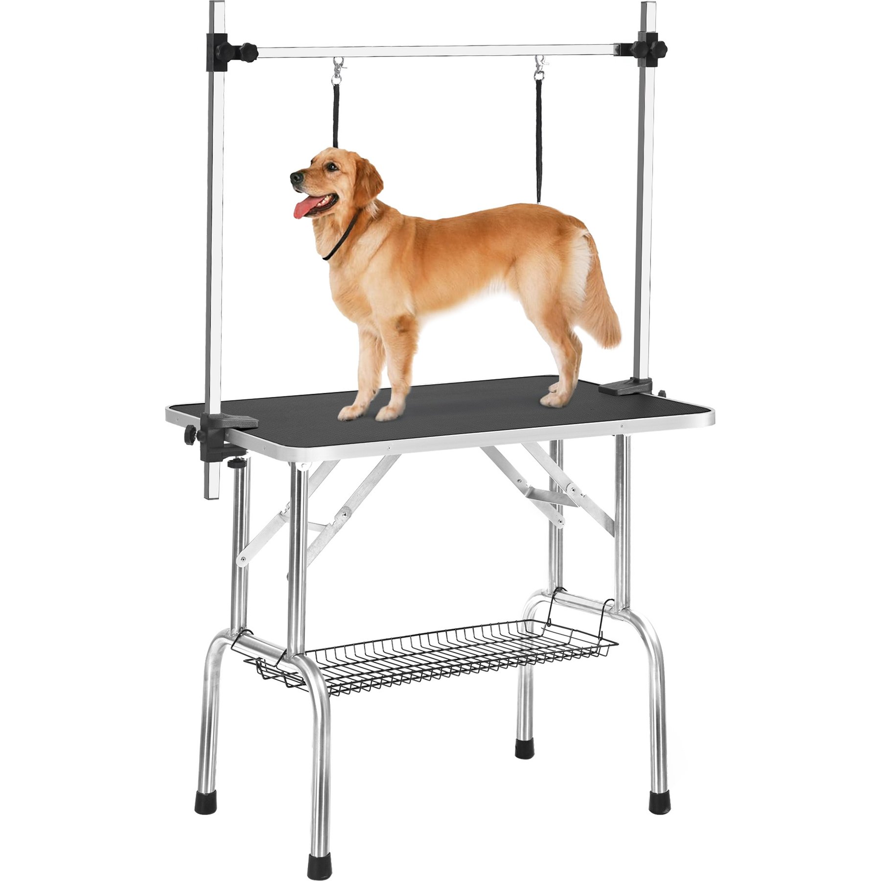 Cesicia Folding Dog & Cat Grooming Table, Black, 42-in