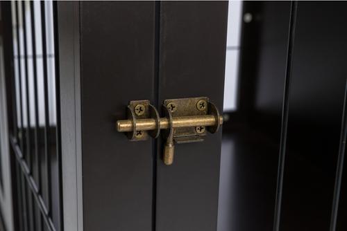 Show full view: TRIXIE Wood & Wire Furniture Side Table Pet Crate, Large, Espresso Brown slide 8 of 9