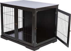 TRIXIE Wood & Wire Furniture Side Table Pet Crate, Large, Espresso Brown slide 2 of 8