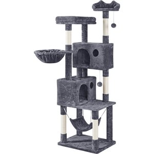 Yaheetech Multi-Level Cat Tree, 73-in, Dark Gray