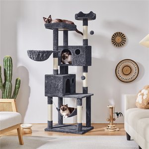 Yaheetech Multi-Level Cat Tree, 73-in, Dark Gray