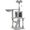 Show in main carousel: Yaheetech 54-in Plush Multi-Cat Kitten Tree & Condo, Light Gray slide 2 of 10