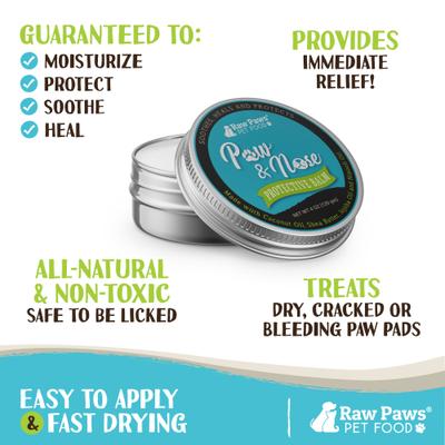 Show full view: Raw Paws Soothing Protective Paw Wax, 4-oz tin slide 3 of 8