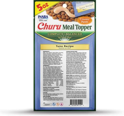 Show full view: Inaba Churu Tuna Recipe Dog Food Topper, 1.69-oz tube, 18 count slide 3 of 10