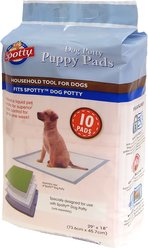 Spotty Indoor Dog Potty System Replacement Puppy Pee Pads, 10 count