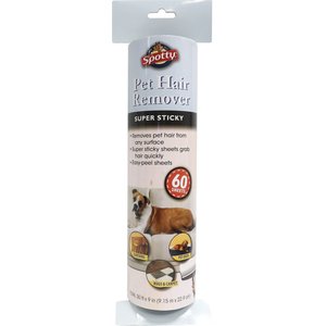 Spotty SUPER SIZE Dog Hair Lint Roller Refill Sheets, 60 count