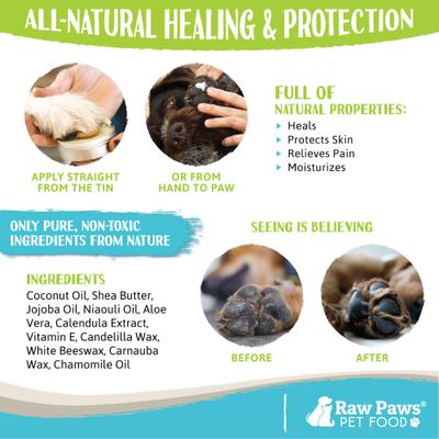 Show full view: Raw Paws Soothing Protective Paw Wax, 4-oz tin slide 5 of 8