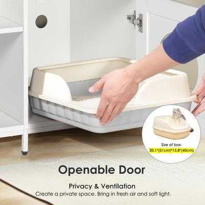 Show full view: Yafylly Hidden Cat Litter Box Enclosure slide 5 of 9