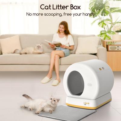 Show full view: Meowant Smart WiFi Enabled Automatic Self-Cleaning Cat Litter Box, Yellow slide 6 of 11