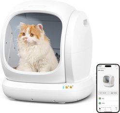 Meowant Smart WiFi Enabled Automatic Self-Cleaning Cat Litter Box, White slide 2 of 8