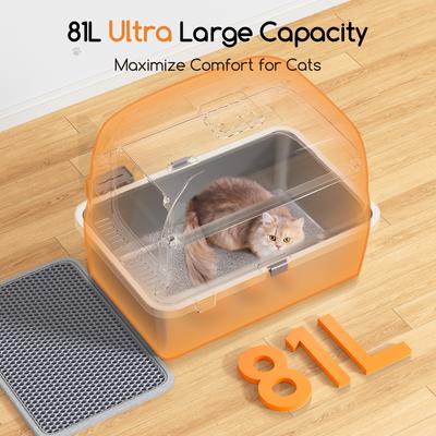 Show full view: Meowant LB02 Stainless Steel Covered Cat Litter Box slide 2 of 10