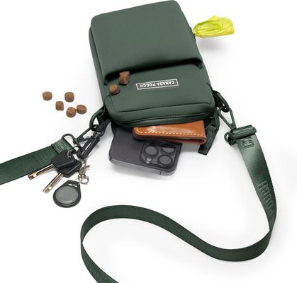 Show full view: Canada Pooch Everything Dog Walking Bag with Poop Bag Dispenser, Forest Green slide 2 of 5