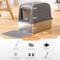 Show in main carousel: Meowant LB02 Stainless Steel Covered Cat Litter Box slide 7 of 10