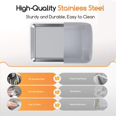 Show full view: Meowant LB02 Stainless Steel Covered Cat Litter Box slide 4 of 10