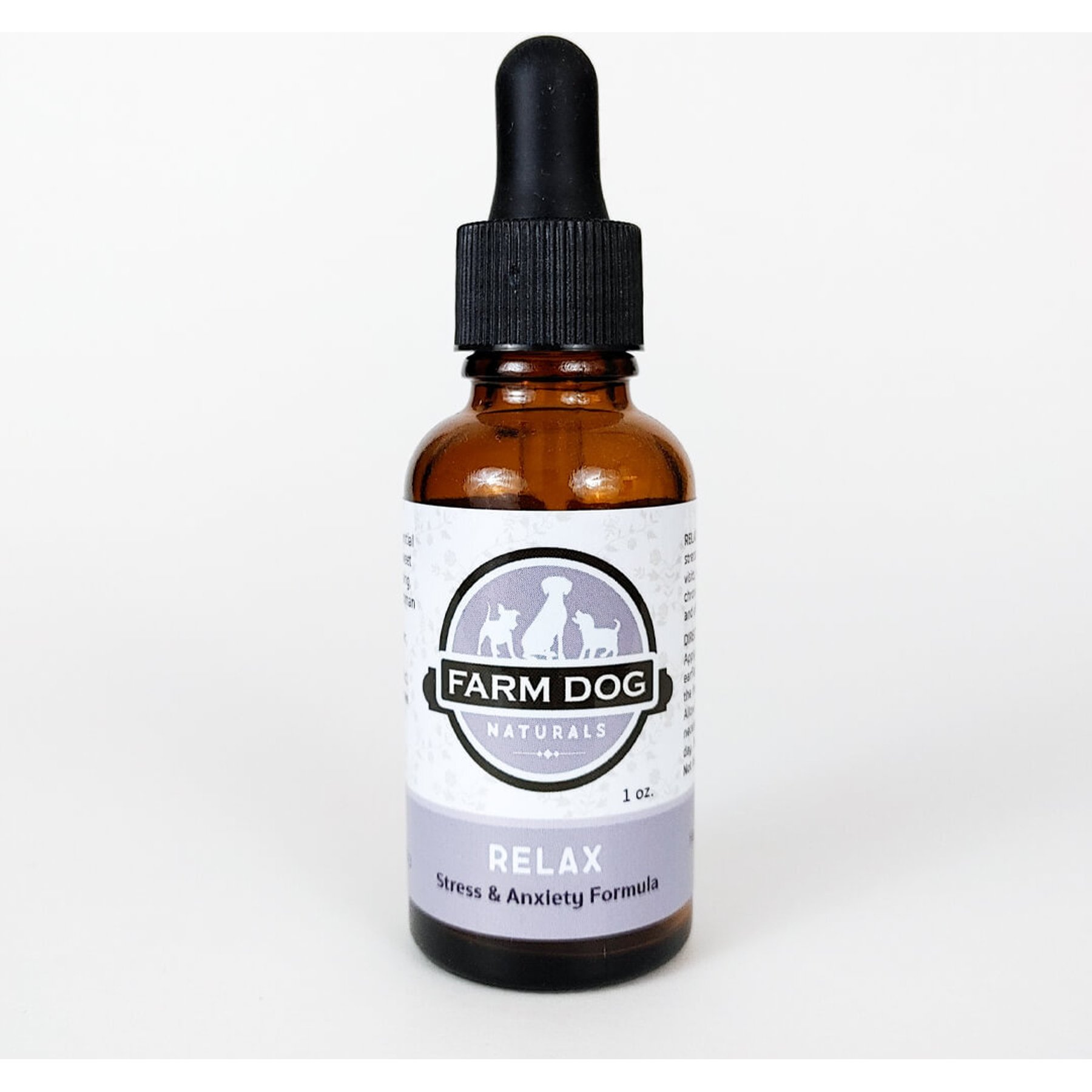 Farm Dog Naturals Relax Stress & Anxiety Formula Calming Liquid for Dogs, 1-fl oz bottle