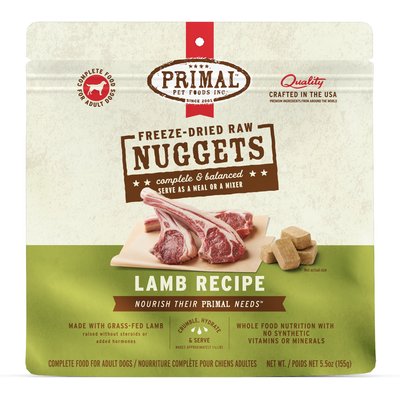 Primal Primal Lamb Formula Nuggets Freeze-Dried Dog Food, 5.5-oz bag
