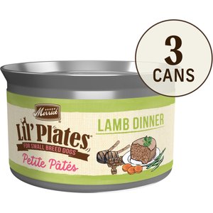 Merrick Lil' Plates Petite Pates Premium Grain-Free Lamb Dinner Wet Dog Food, 3-oz can, case of 3