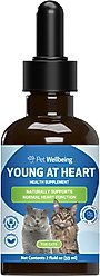 Pet Wellbeing Young at Heart Bacon Flavored Liquid Heart Supplement for Cats, 2-fl oz bottle