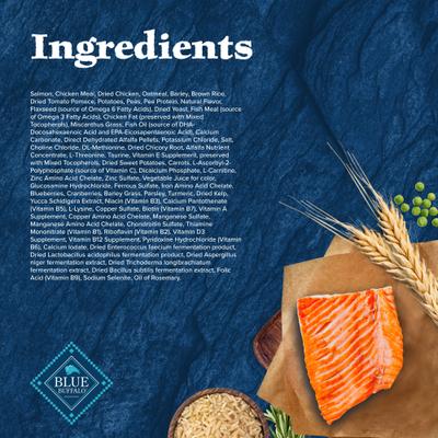 Show full view: Blue Buffalo Wilderness Senior High-Protein Salmon Recipe Dry Dog Food, 24-lb bag slide 6 of 11