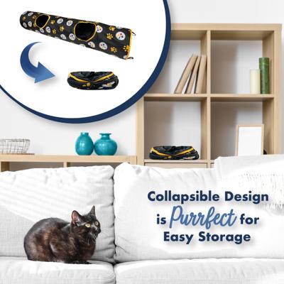 Show full view: Pets First Pittsburgh Steelers Cat Tunnel Toy with Catnip slide 7 of 9