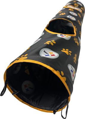 Show full view: Pets First Pittsburgh Steelers Cat Tunnel Toy with Catnip slide 2 of 9