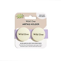 Wild One Glow-in-the-Dark AirTag Holder, 2 count