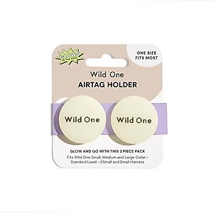 Wild One Glow-in-the-Dark AirTag Holder, 2 count