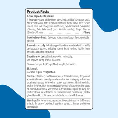 Show full view: Pet Wellbeing Young at Heart Bacon Flavored Liquid Heart Supplement for Cats, 2-fl oz bottle slide 5 of 9