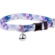 Country Brook Petz Watercolor Butterflies Breakaway Cat Collar, Blue, 8 to 12-in neck, 1/2-in wide