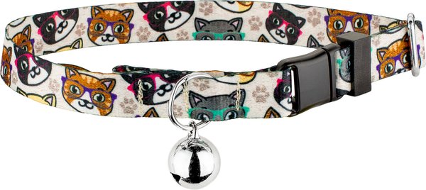 Show full view: Country Brook Petz Whisker Wise Breakaway Cat Collar, Off-White, 8 to 12-in neck, 1/2-in wide slide 1 of 4